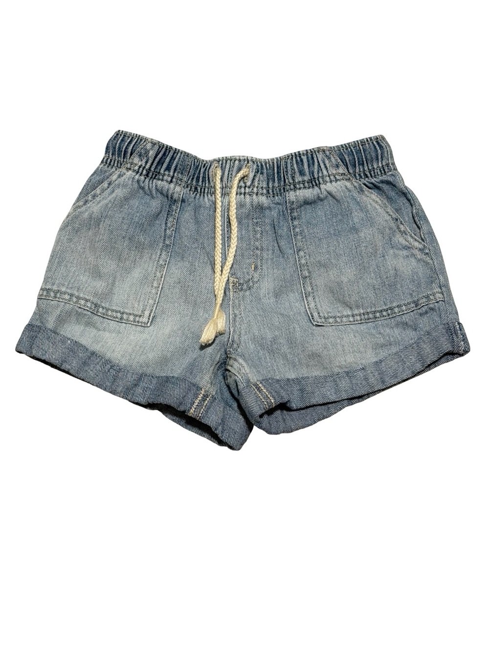Cat & Jack Girls Denim Pull On Shorts Light Wash Size 6/7